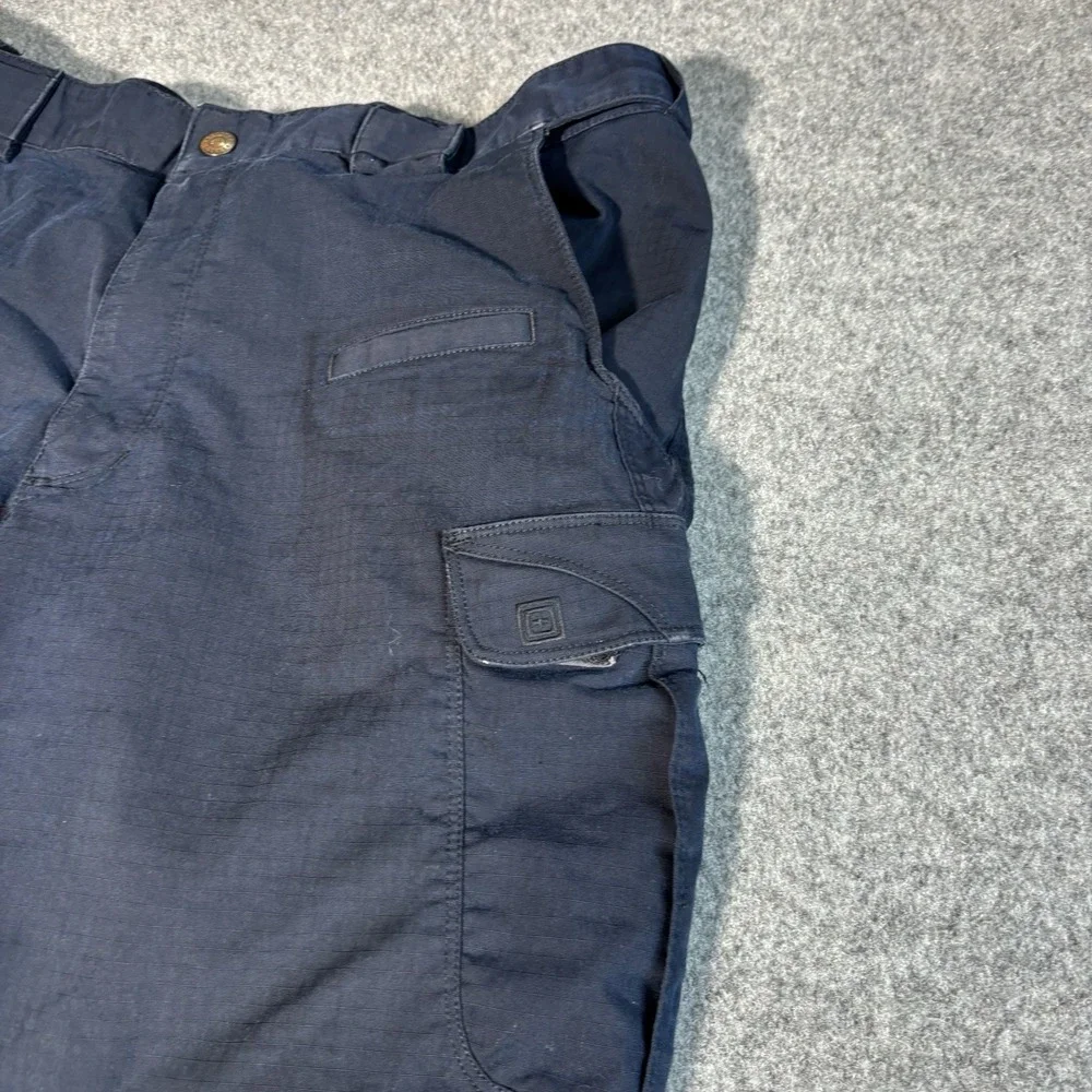 5.11 Tactical Cargo Pants Mens 39x30 Navy Blue Ripstop Utility Work Military